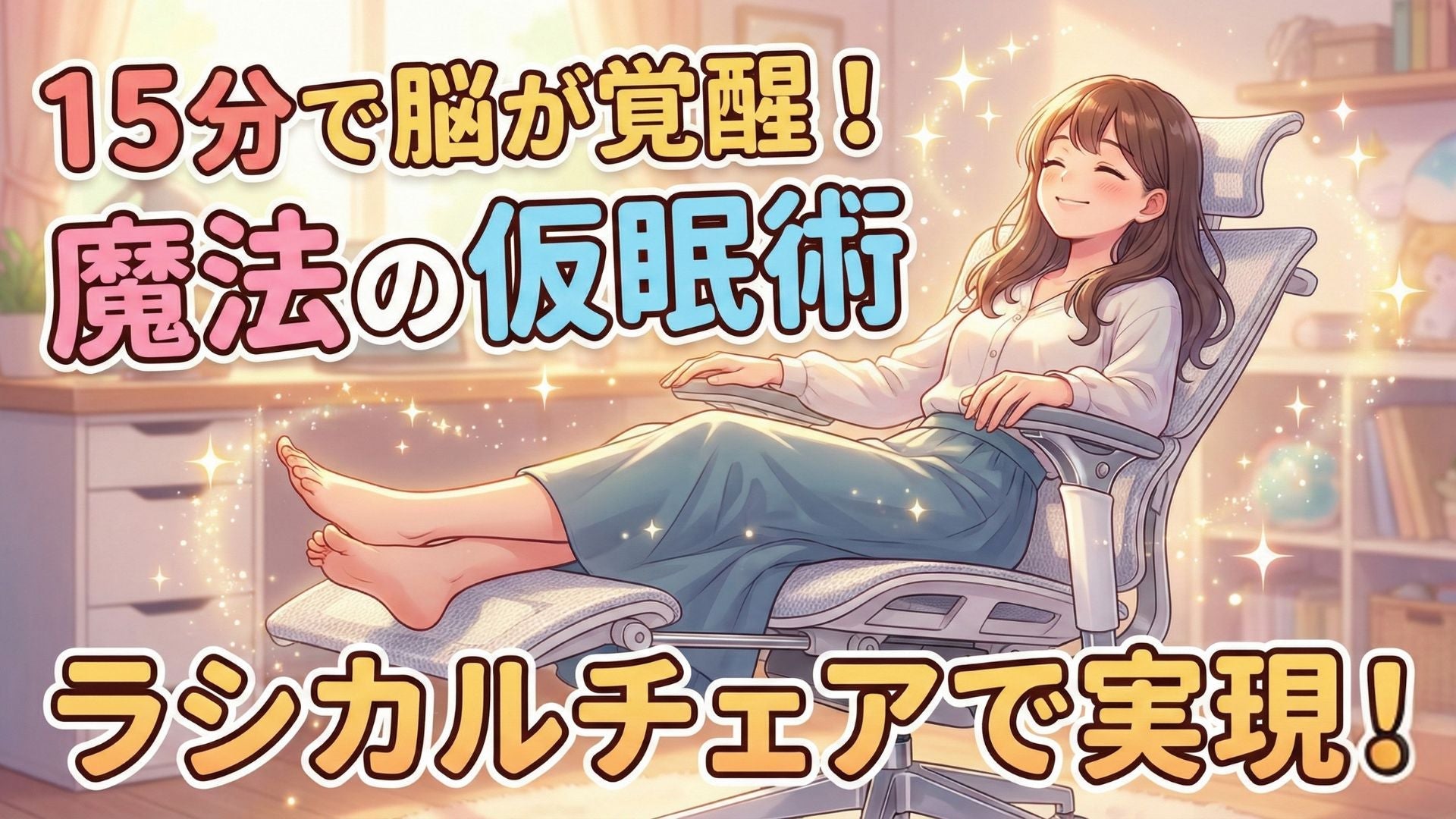 午後2時の「うとうと」はチャンス?15分の足上げ習慣で、脳をクリアに再起動!