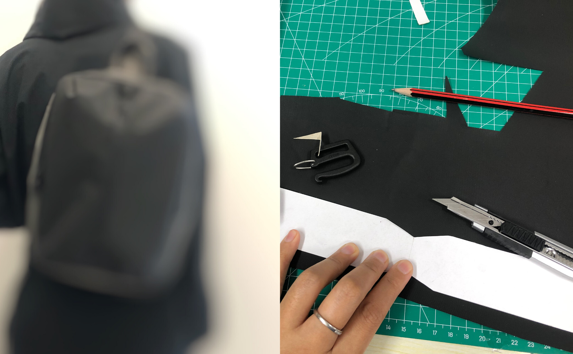 スリングバッグ「ミニコーン」1回目の試作品