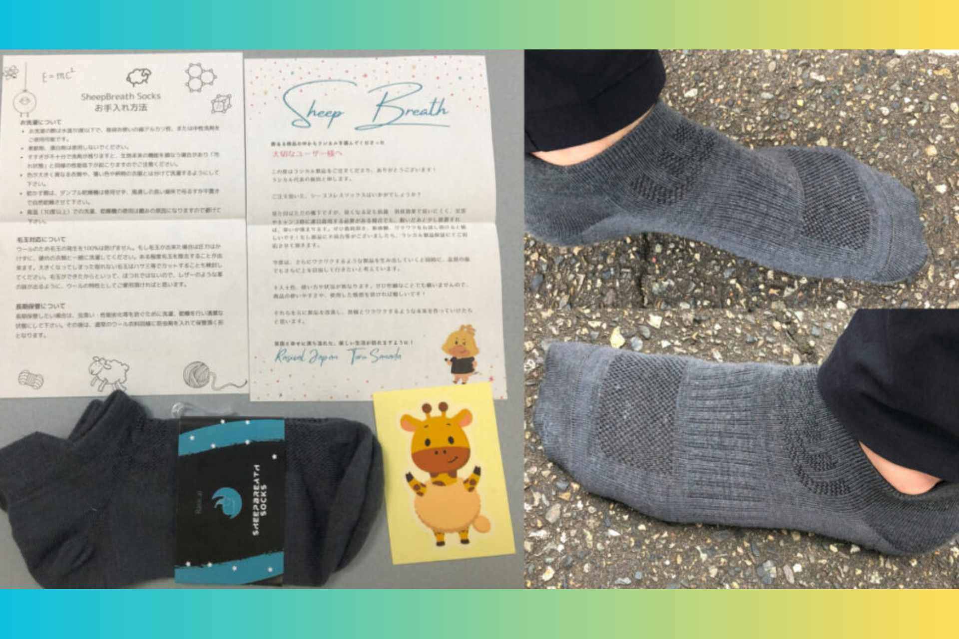 登山環境で商品レビュー、百名山ハンター、こういち様「シープブレス靴下」Blogレビュー✍️ SheepBreath Socks hikingnagoya review