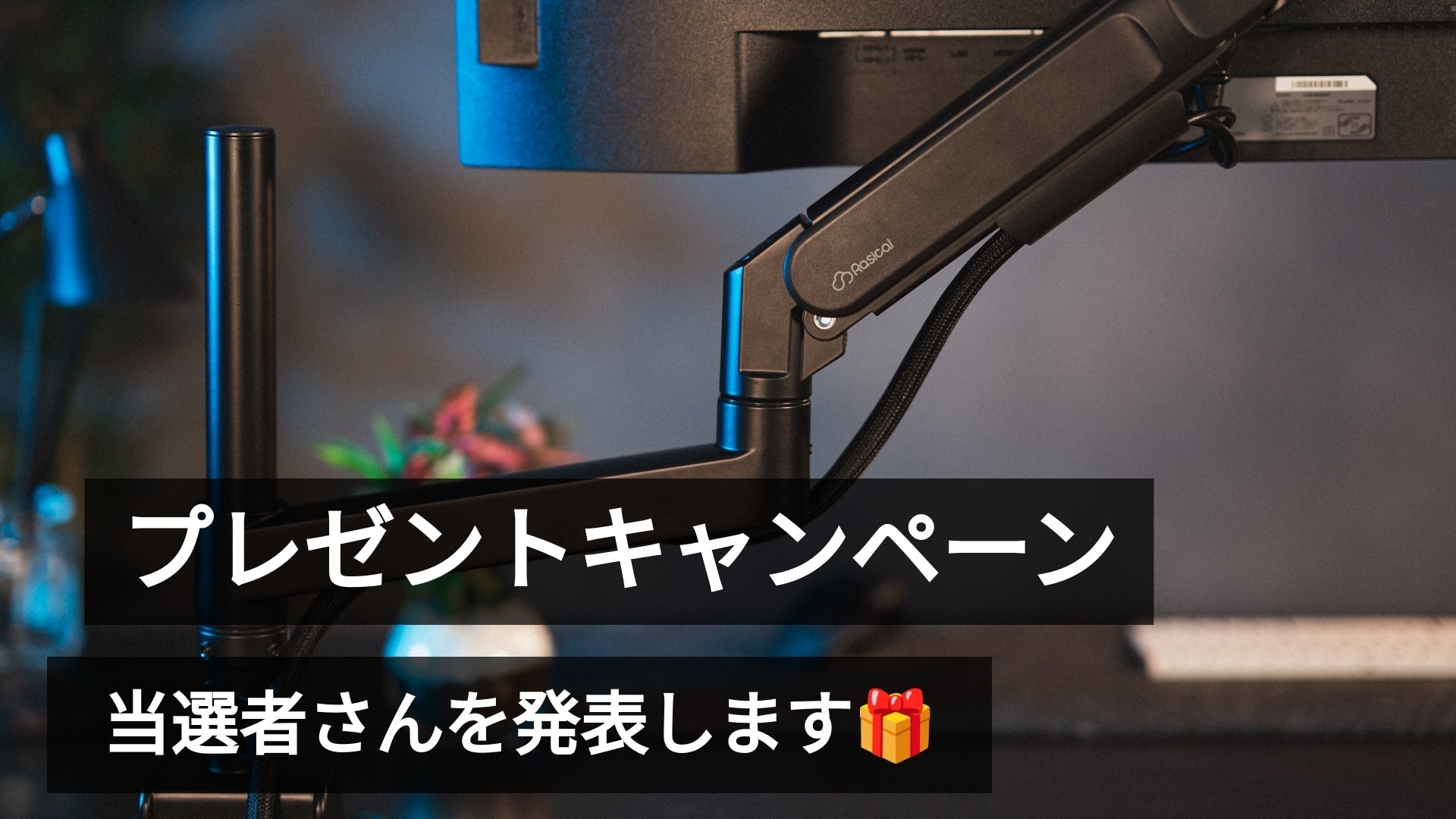 「Rasical MonitorArmプレゼントキャンペーン」 結果発表🎉
