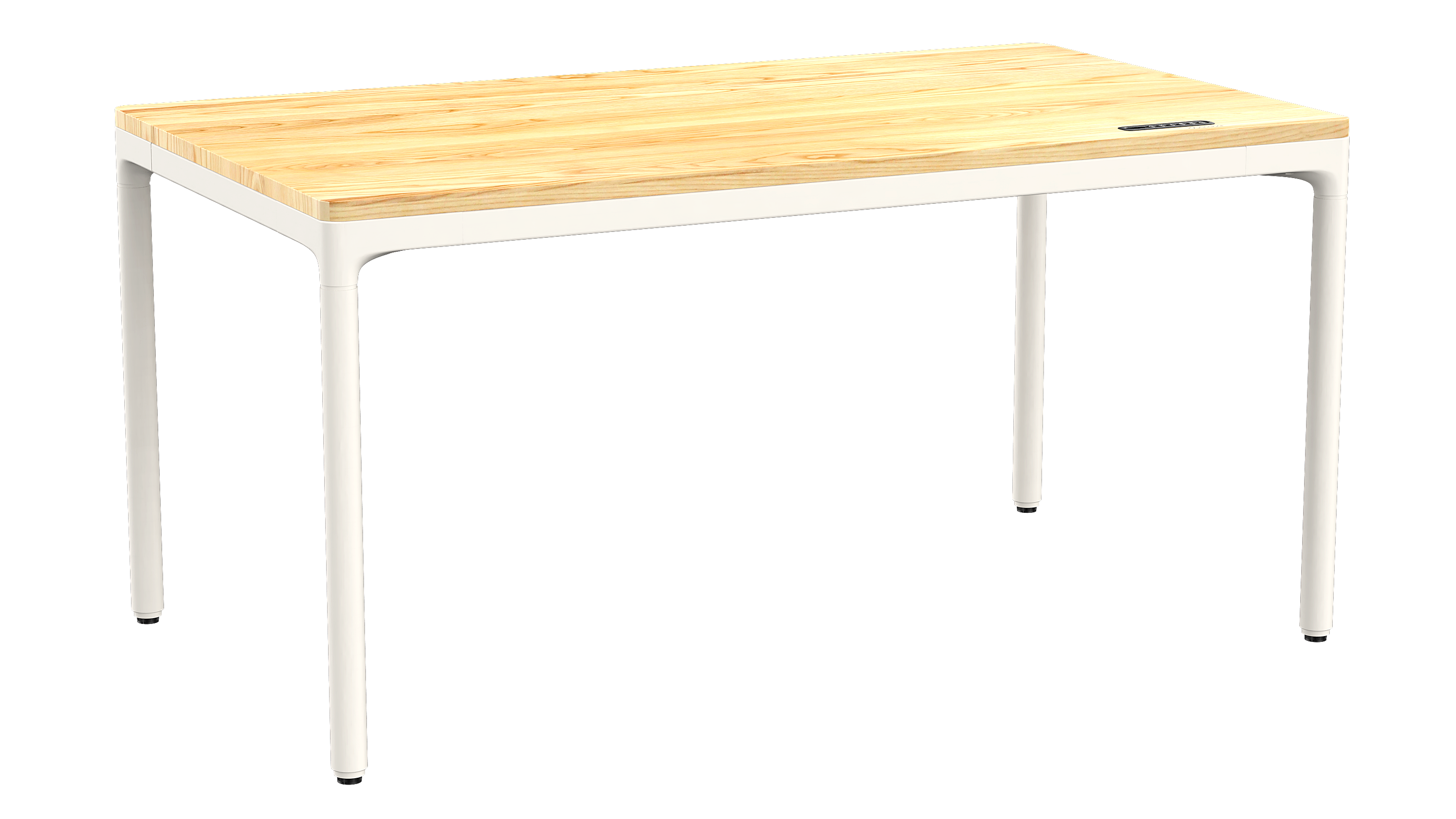 【1点モノ、早い者勝ち】Rasical Table ナチュラル×ウォルナット140cm 4モーター搭載の電動昇降テーブル