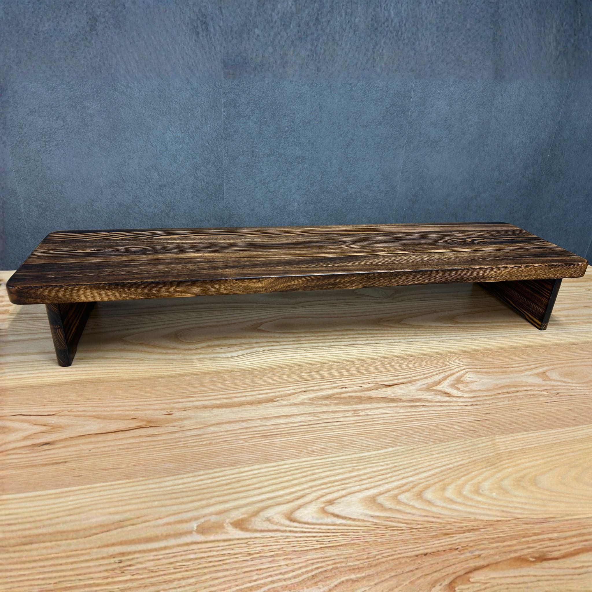 【1点モノ、早い者勝ち】Rasical Shelf 天板脚 全て焼入れ バーンドウッド 85cm