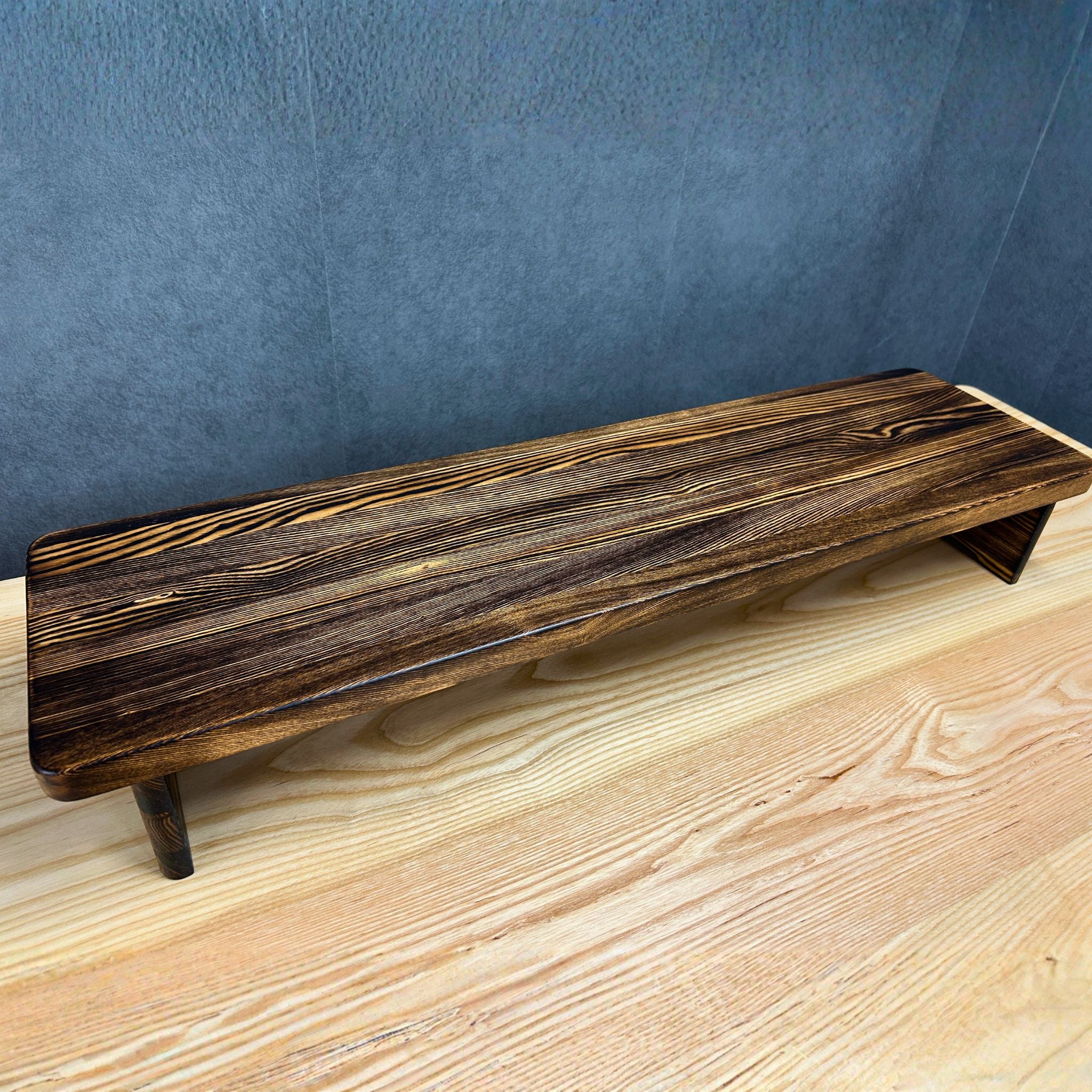 【1点モノ、早い者勝ち】Rasical Shelf 天板脚 全て焼入れ バーンドウッド 85cm