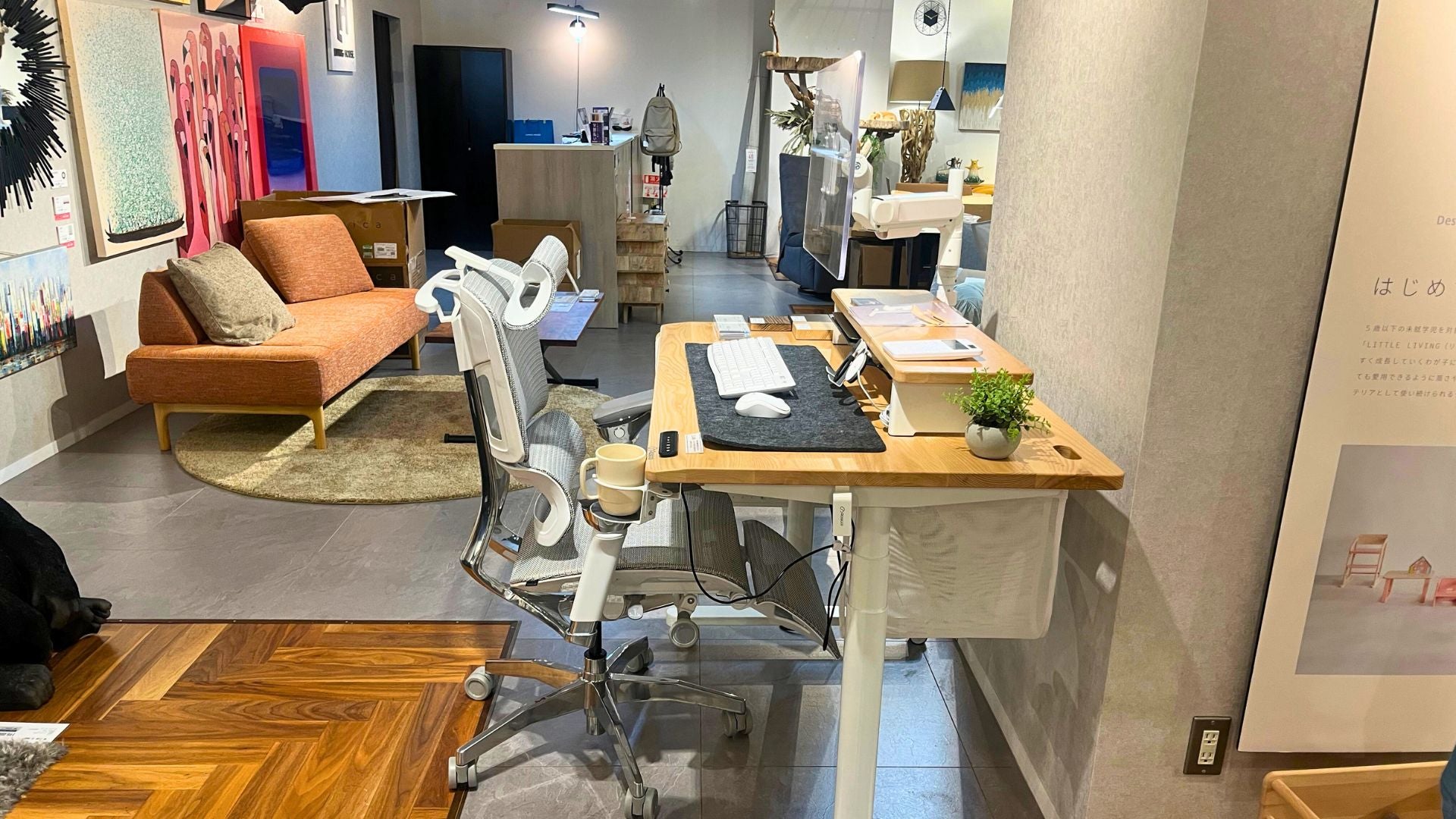 【1点モノ、早い者勝ち】Rasical Desk 体験展示使用品 モニターアームつき、セットにより最大23点フルセット