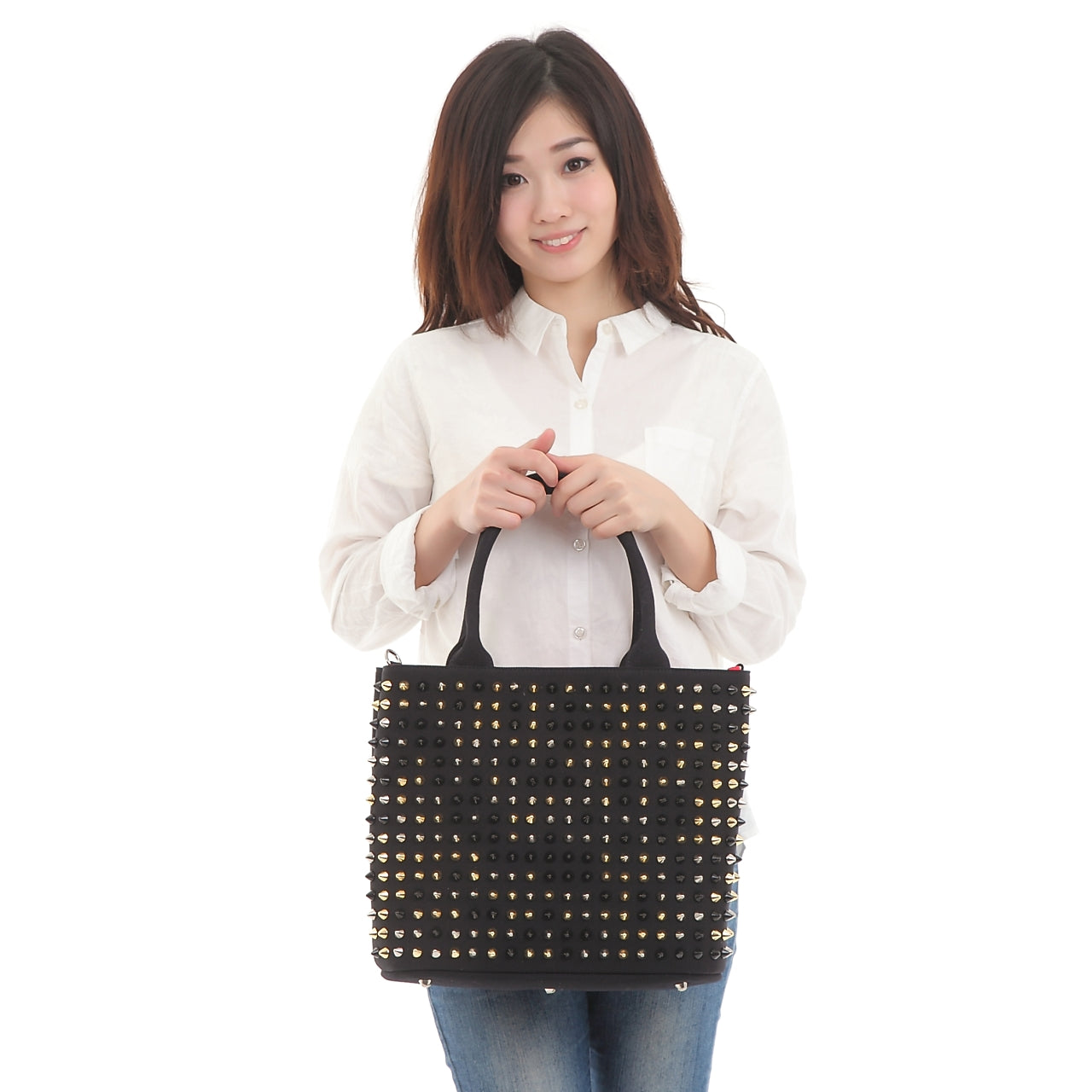 【早い者勝ちアウトレット】エキドナ トゲトゲ スタッズバッグ ハリートート