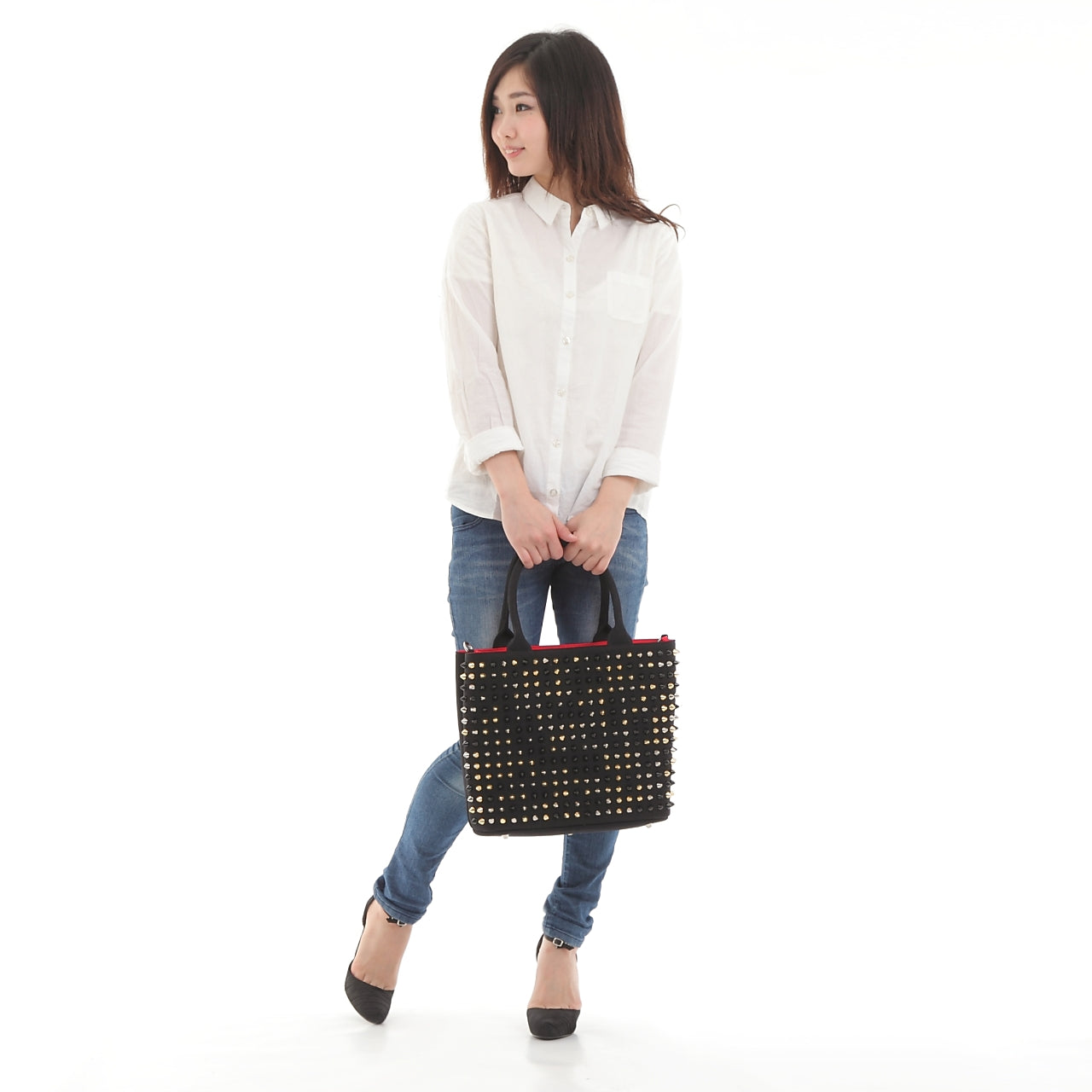 【早い者勝ちアウトレット】エキドナ トゲトゲ スタッズバッグ ハリートート