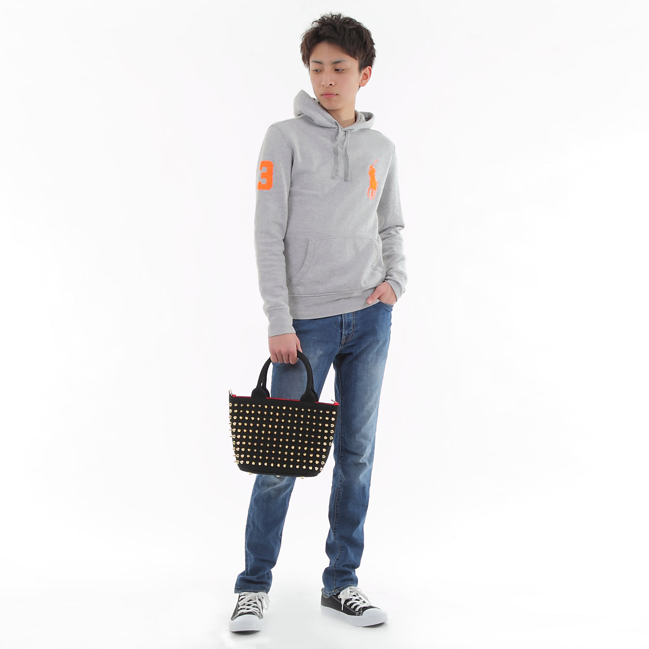 【早い者勝ちアウトレット】エキドナ トゲトゲ スタッズバッグ ハリートート