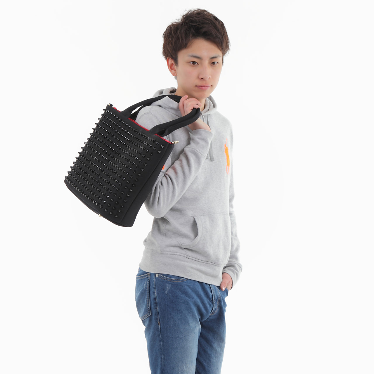 【早い者勝ちアウトレット】エキドナ トゲトゲ スタッズバッグ ハリートート