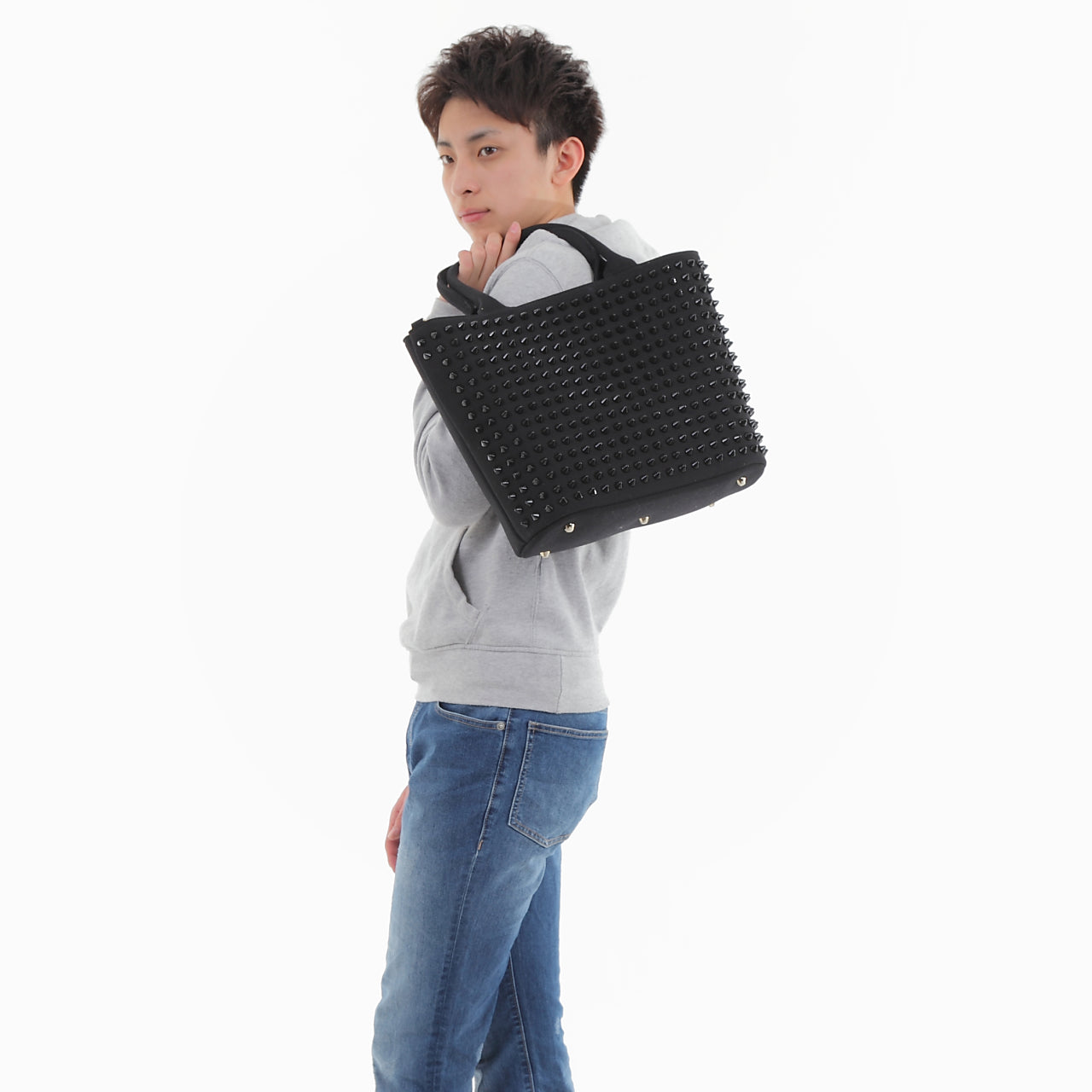 【早い者勝ちアウトレット】エキドナ トゲトゲ スタッズバッグ ハリートート