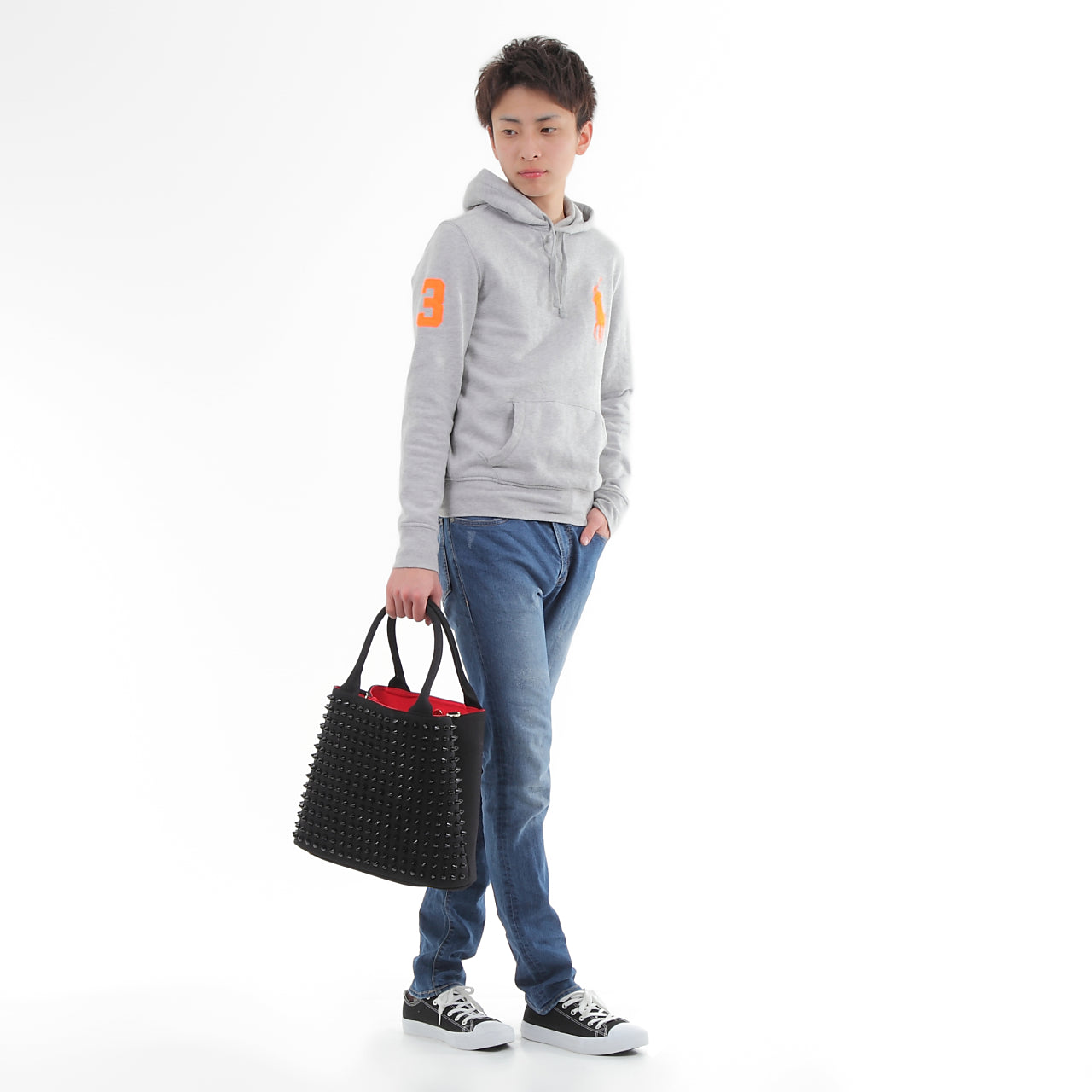 【早い者勝ちアウトレット】エキドナ トゲトゲ スタッズバッグ ハリートート