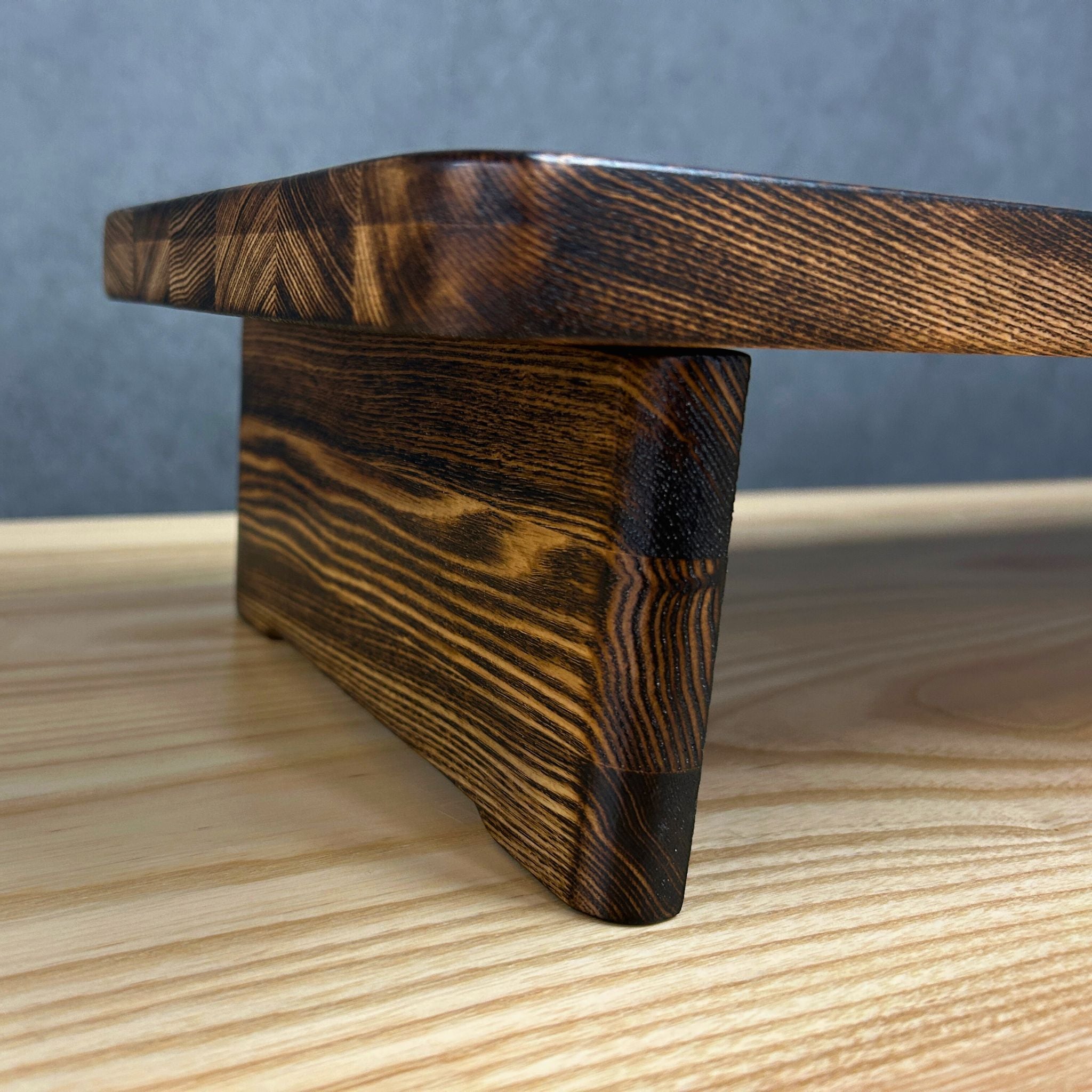 【1点モノ、早い者勝ち】Rasical Shelf 天板脚 全て焼入れ バーンドウッド 85cm