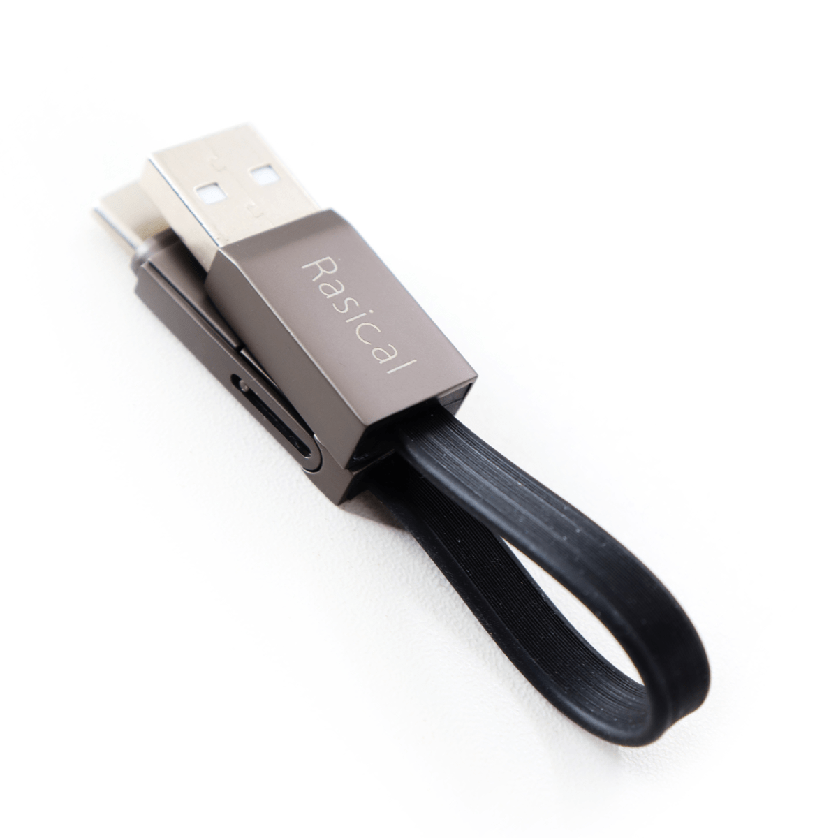 これ1つでAndroidもiPhoneも対応可能!極小USBケーブル「ミニル」TypeC変換コネクタ付き - RASICAL