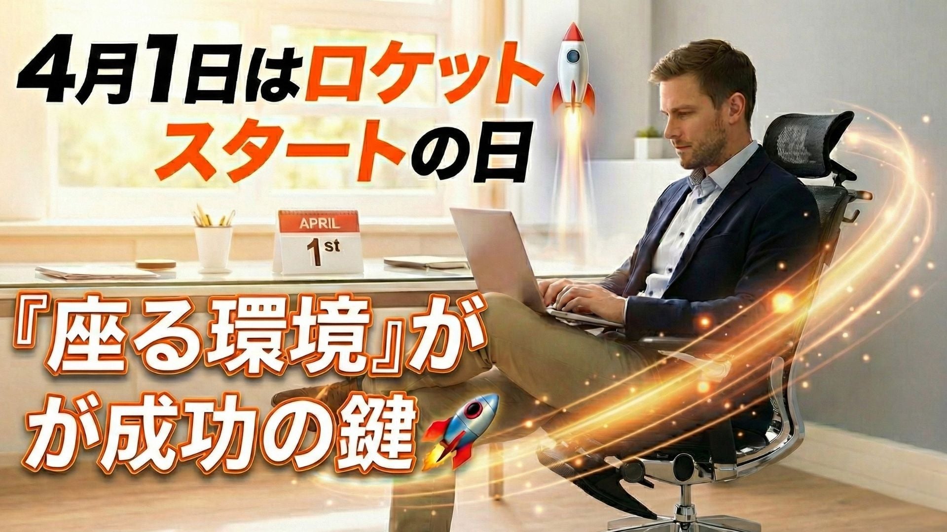 4月1日に差をつける。できる人がこっそり始めている「座る環境」のアップデート🎒