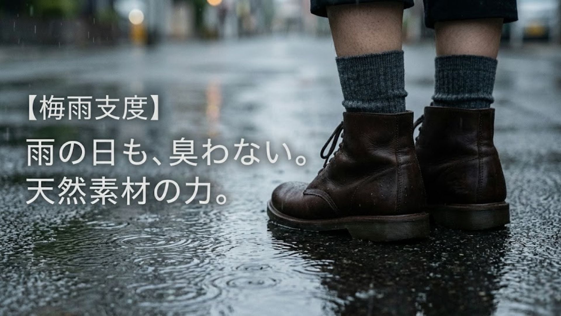 【梅雨支度】雨の日の生乾き臭とサヨナラ。何日履いても臭わない天然素材の力☔️