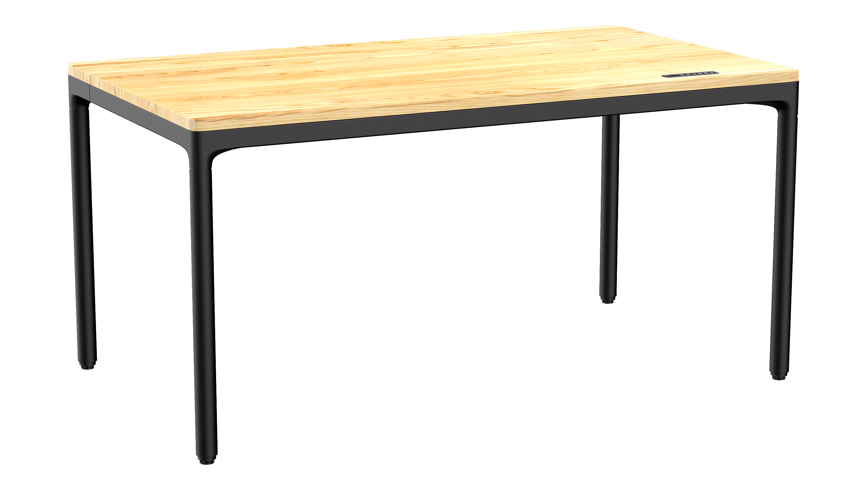 【１点モノ、早い者勝ち】Rasical Table ナチュラル×ウォルナット140cm 4モーター搭載の電動昇降テーブル