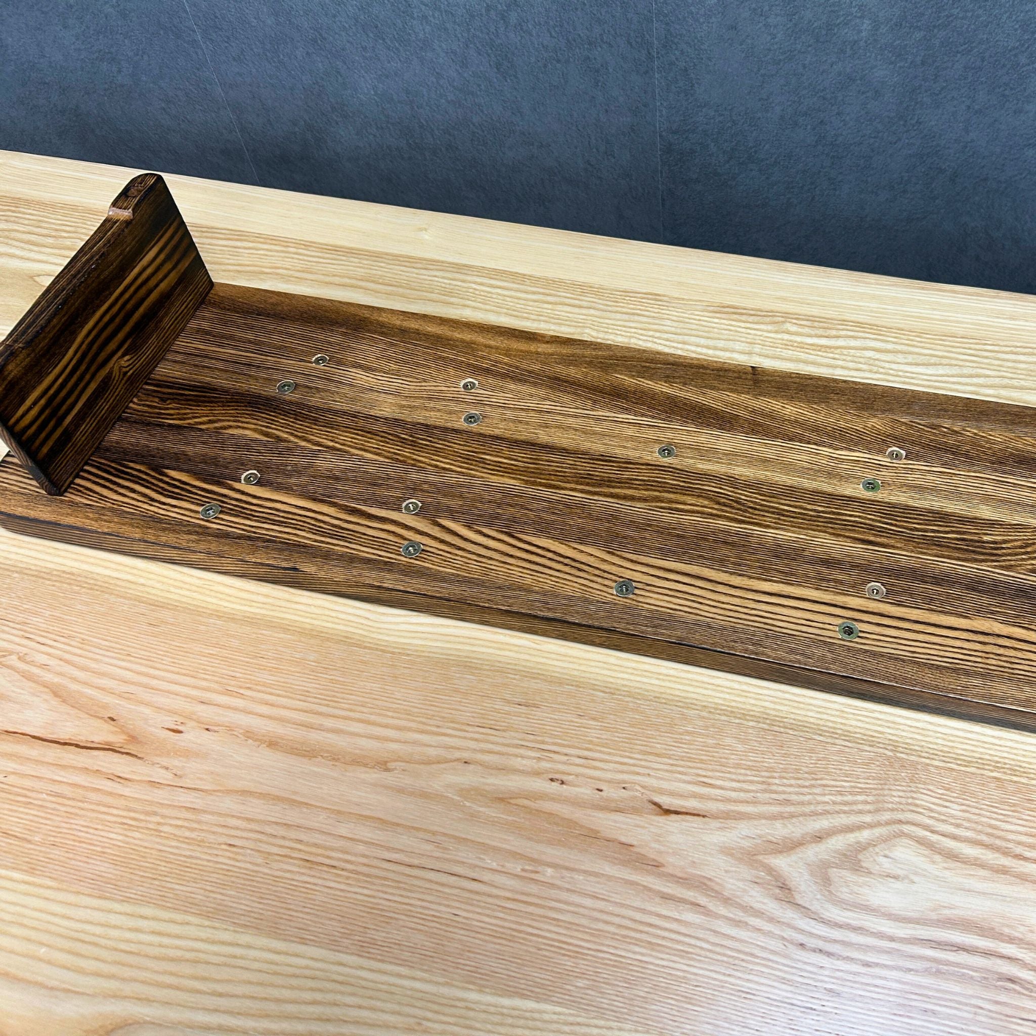 【１点モノ、早い者勝ち】Rasical Shelf 天板脚 全て焼入れ バーンドウッド 85cm