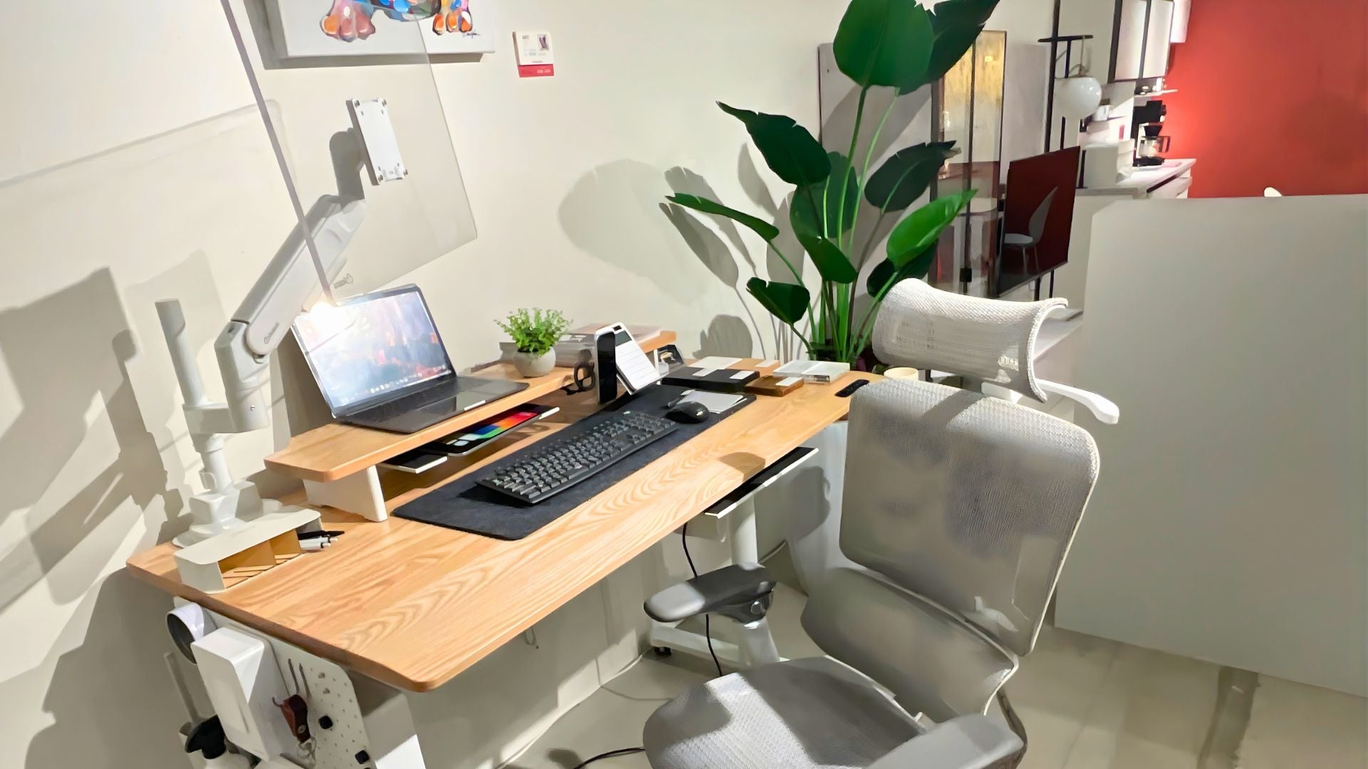 【１点モノ、早い者勝ち】Rasical Desk  体験展示使用品 モニターアームつき、セットにより最大23点フルセット