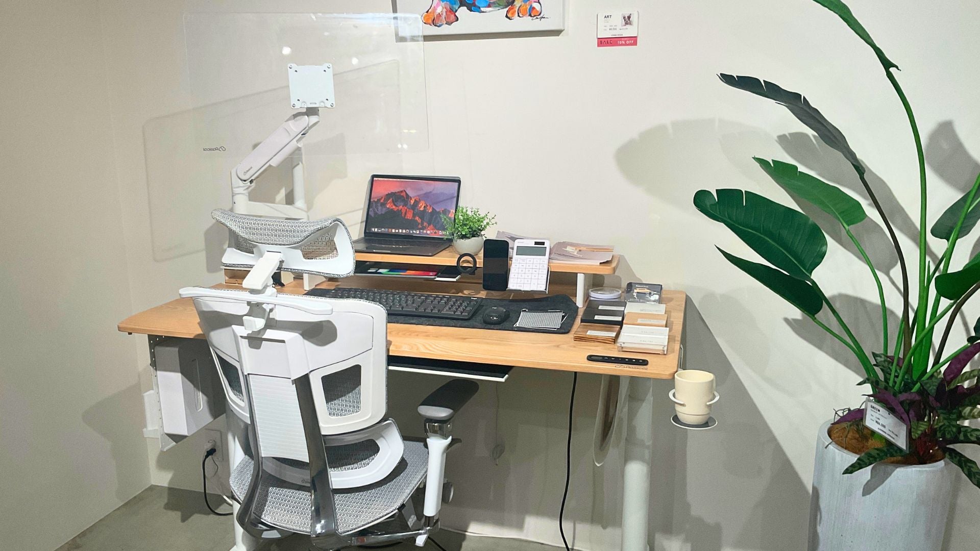 【１点モノ、早い者勝ち】Rasical Desk  体験展示使用品 モニターアームつき、セットにより最大23点フルセット