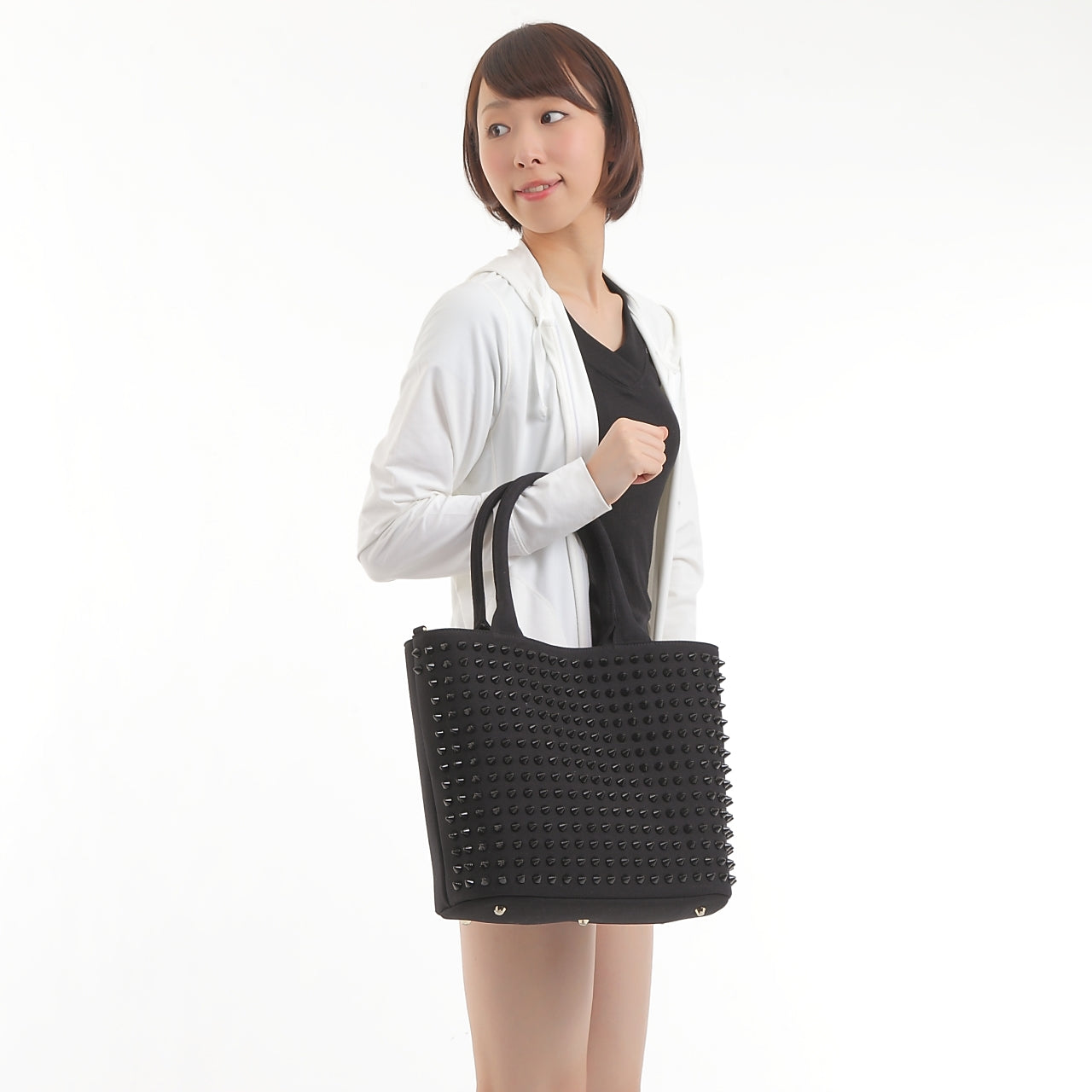 【早い者勝ちアウトレット】エキドナ トゲトゲ スタッズバッグ ハリートート