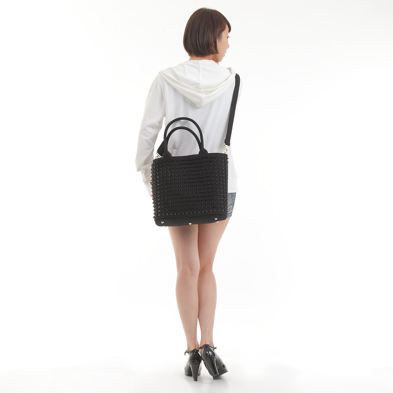 【早い者勝ちアウトレット】エキドナ トゲトゲ スタッズバッグ ハリートート