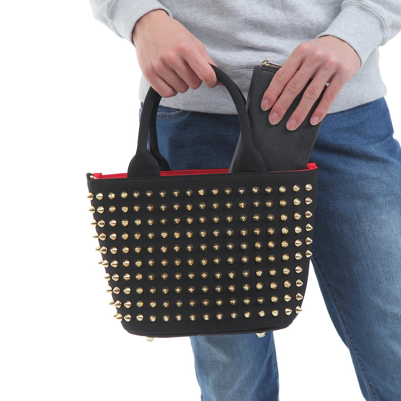 【早い者勝ちアウトレット】エキドナ トゲトゲ スタッズバッグ ハリートート