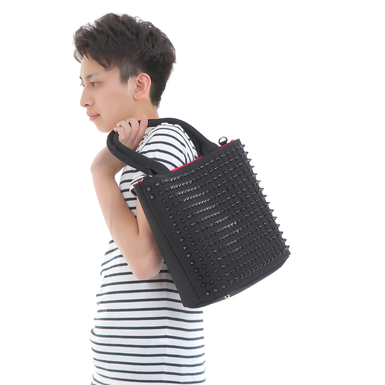 【早い者勝ちアウトレット】エキドナ トゲトゲ スタッズバッグ ハリートート