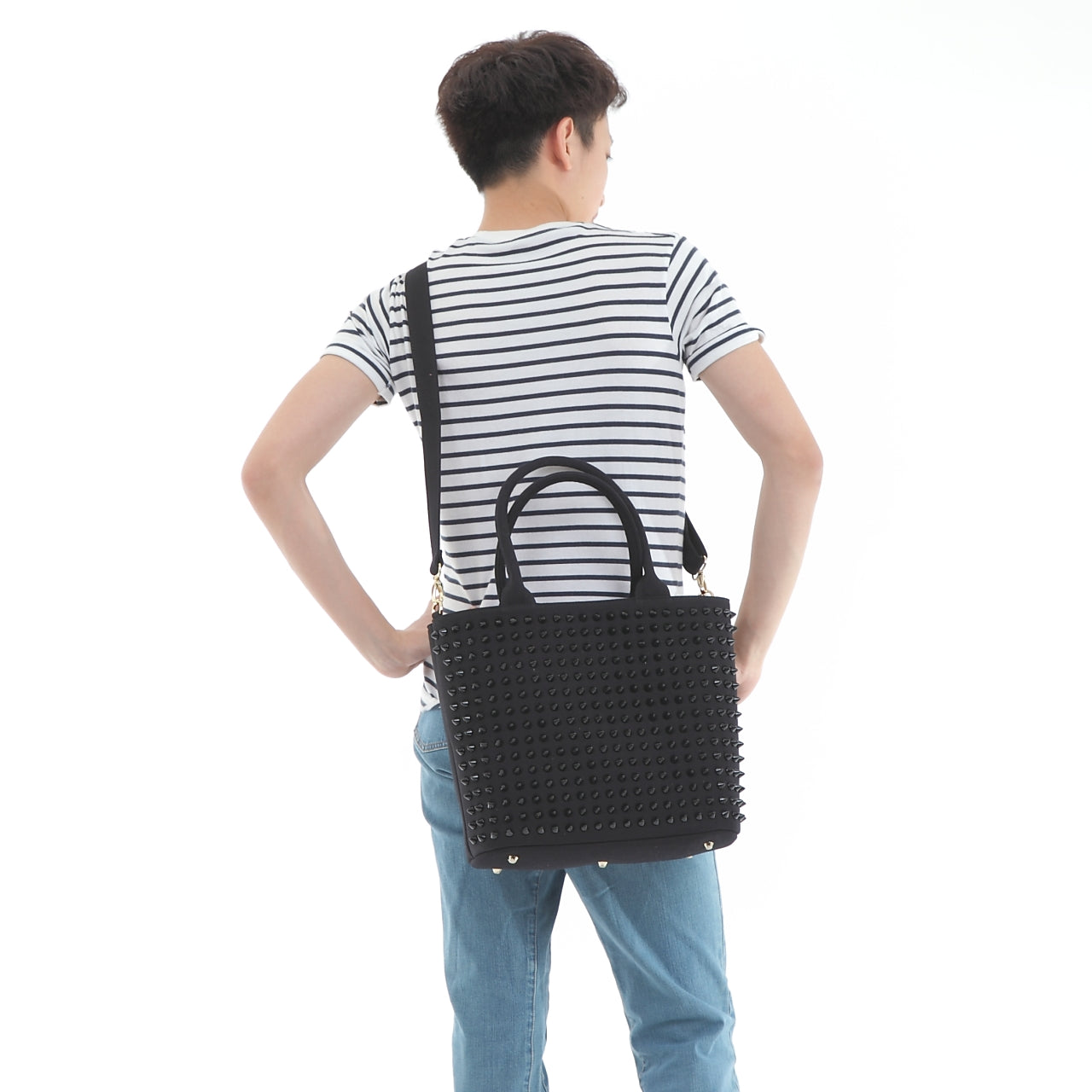 【早い者勝ちアウトレット】エキドナ トゲトゲ スタッズバッグ ハリートート