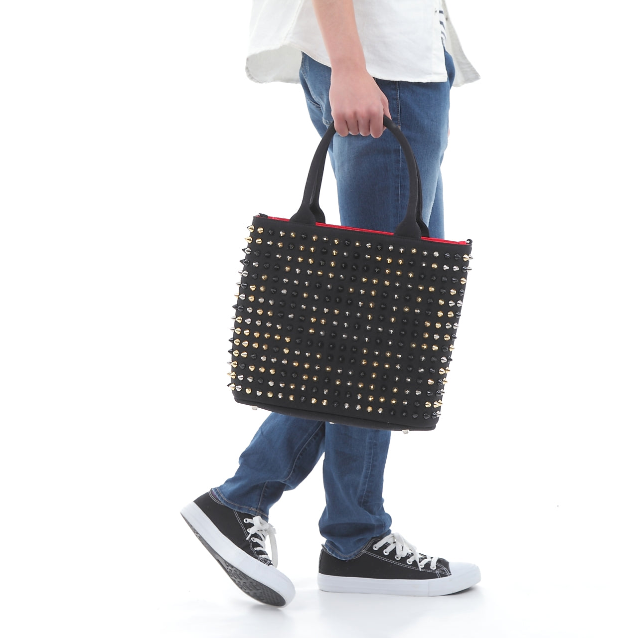 【早い者勝ちアウトレット】エキドナ トゲトゲ スタッズバッグ ハリートート