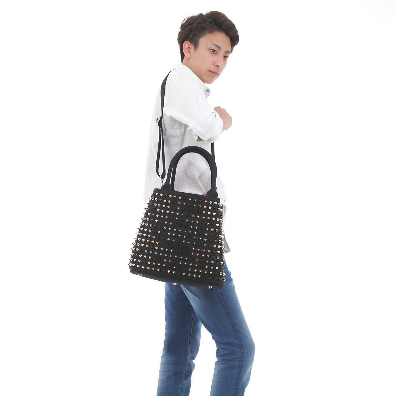 【早い者勝ちアウトレット】エキドナ トゲトゲ スタッズバッグ ハリートート