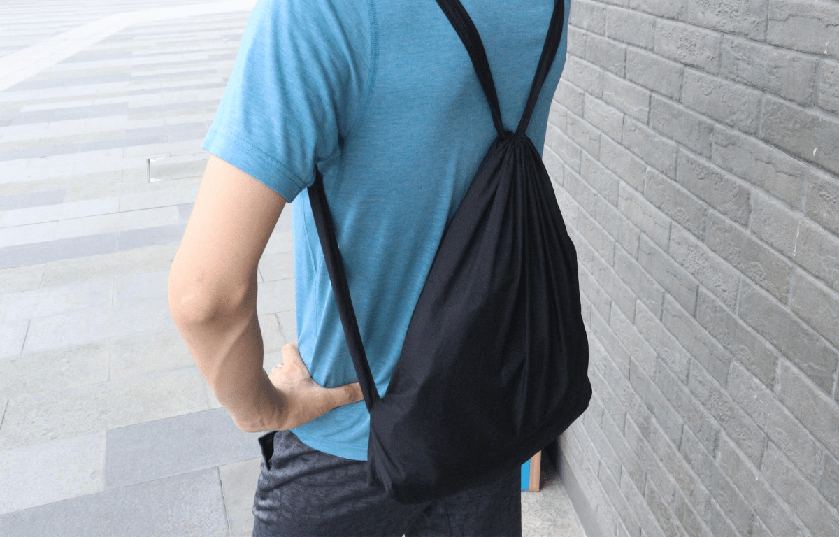 ラスト１点【アウトレット】サンプル品７セット、手ぶら派の方に最適、22gの便利なリュック型エコバッグ「エコラシリュック」