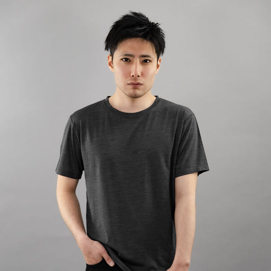 【ウインターセール】数日着ても臭わないノーベル賞素材Tシャツ「シープブレス」by CosmosWool™【即納】